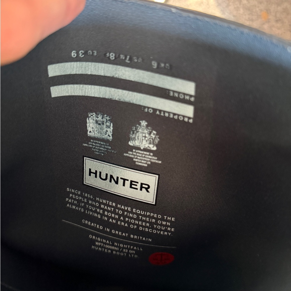 Hunter Monochrome Splash Tall Boots - Picture 6 of 8